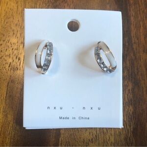 3/$20 gold tone rhinestone earrings